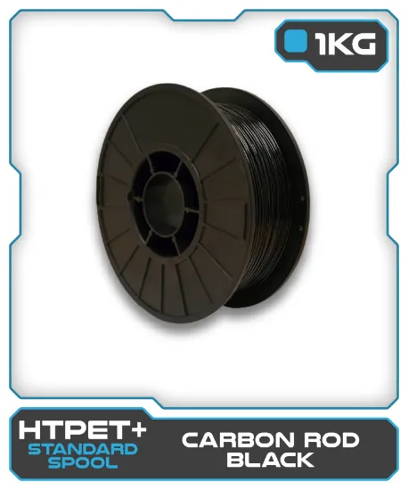 Picture of 1KG HTPET+ Filament - Carbon Rod Black