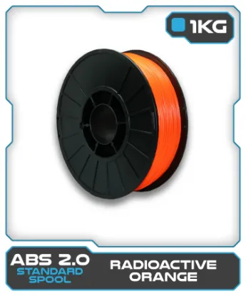 Picture of 1KG ABS2.0 Filament - Radioactive Orange