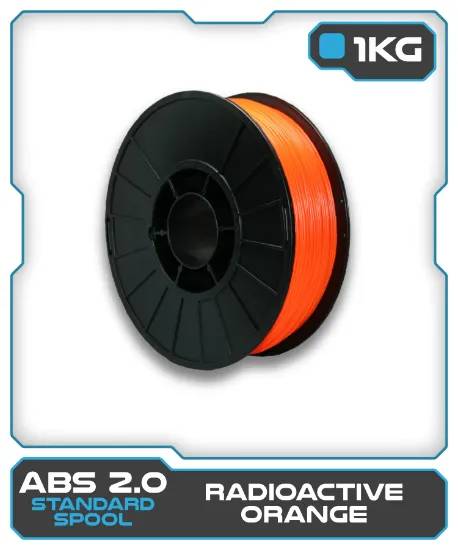 Picture of 1KG ABS2.0 Filament - Radioactive Orange