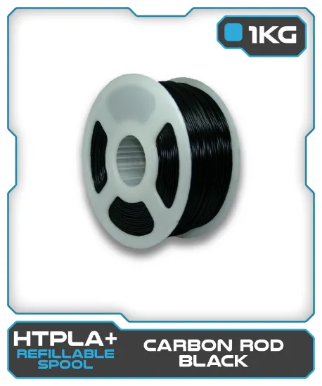 Picture of 1KG HTPLA+ Filament - Carbon Rod Black
