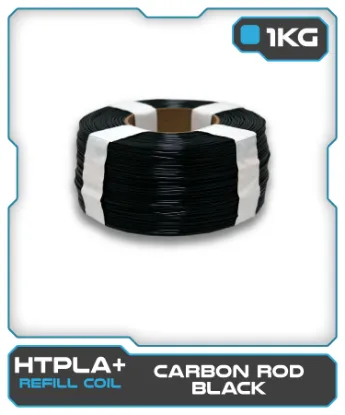 Picture of 1KG HTPLA+ Filament Refill - Carbon Rod Black