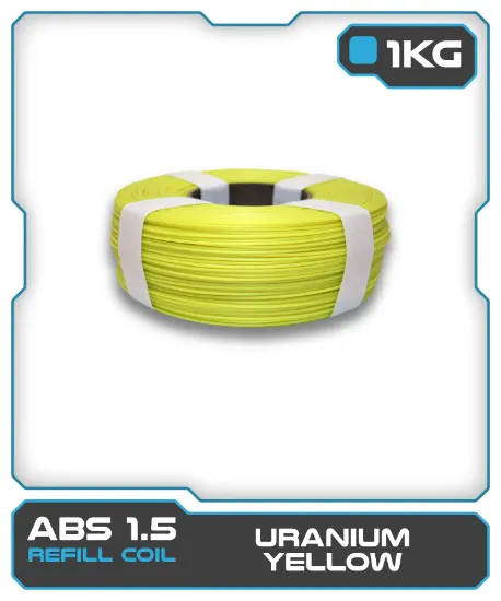 Picture of 1KG ABS1.5 Filament Refill - Uranium Yellow