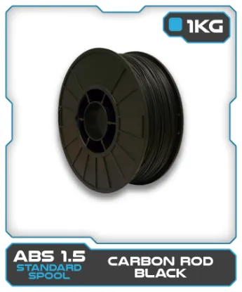 Picture of 1KG ABS1.5 Filament - Carbon Rod Black