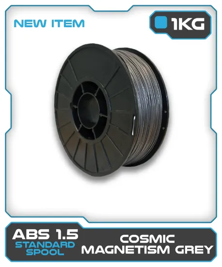 Picture of 1KG ABS1.5 Filament - Cosmic Magnetism Grey