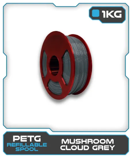 Picture of 1KG PETG Filament - Mushroom Cloud Grey