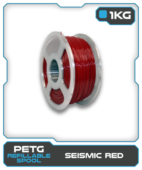 Picture of 1KG PETG Filament - Seismic Red